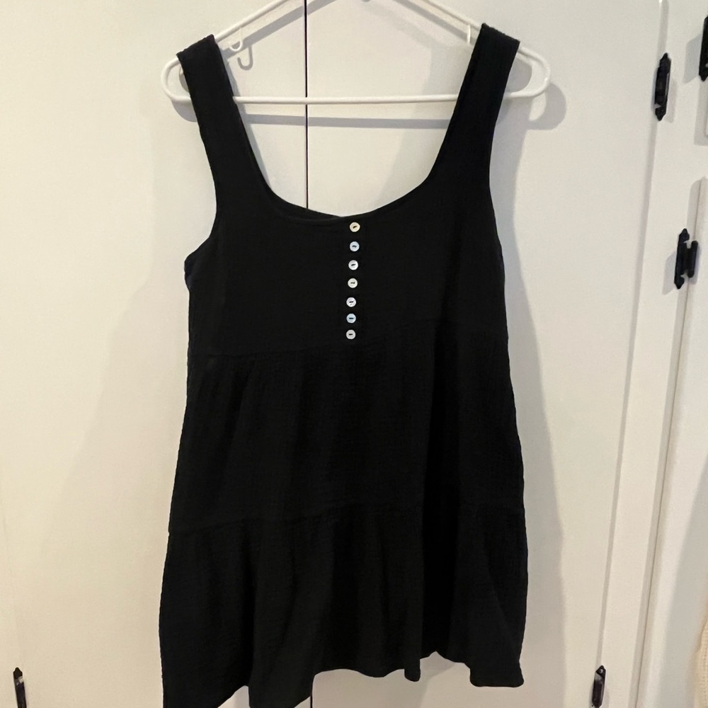 Black dress cover up